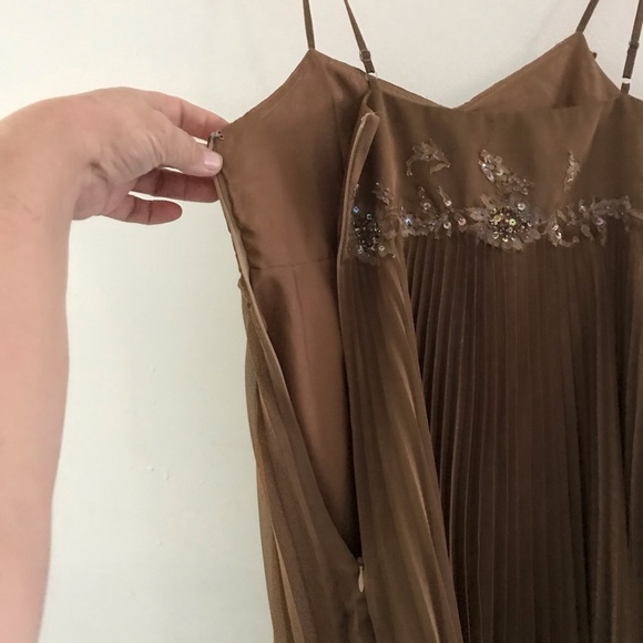 Fairycore mossy green pleated sequin bodice whimsigoth dress - Picture 6 of 8